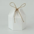 thumbnail image 1 of With Rope Lantern Package Valentine's Home Cardboard Gift Boxes Party Supplies Candy Box Wedding Favor 10PC WHITE, 1 of 8