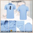 thumbnail image 6 of SCODI Men's Classic Fit Golf Shirts Short Sleeve Polo Shirts Moisture Wicking T-Shirt, 6 of 6