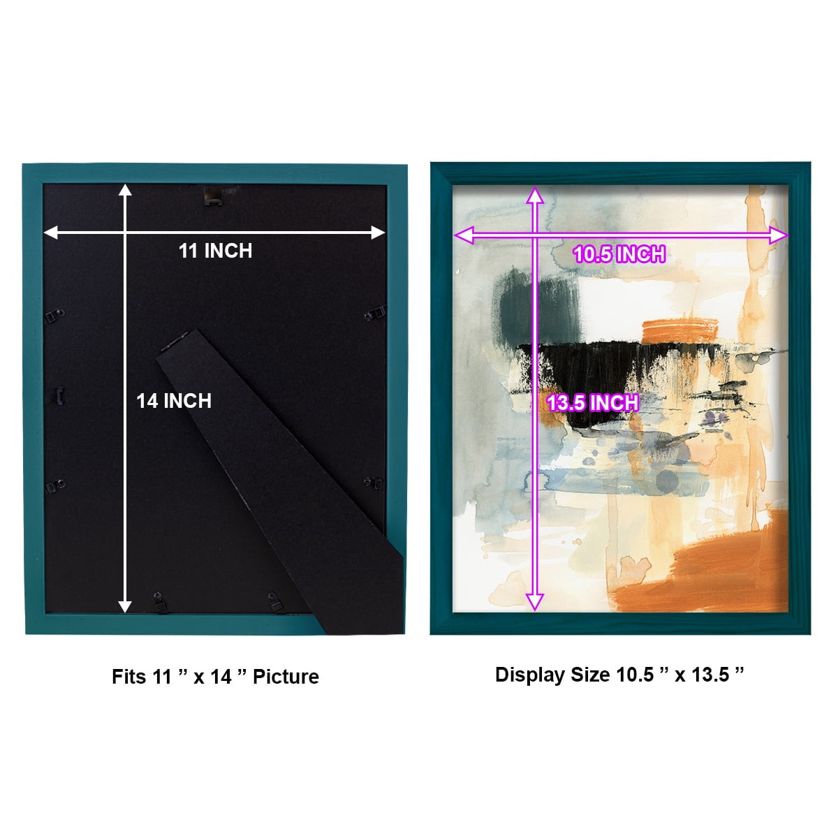Seria IV - Framed Print w/glass - Ocean Blue
