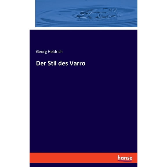 Der Stil des Varro, (Paperback)
