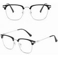 thumbnail image 5 of Auto Focus Glasses Self Adjusting, Blue Ease Optics Glasses, Smart Auto Focus Anti Blue Reading Glasses Half Frame Anti Blue Light Reading Glasses for Men Women Metal Frame, 5 of 8