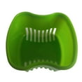thumbnail image 1 of serony Denture Bath Box Plastic Tool Mouth-guard Artificial Tooth Holder Lightweight Convenient False Teeth Case Using Supplies Fruit Green, 1 of 7