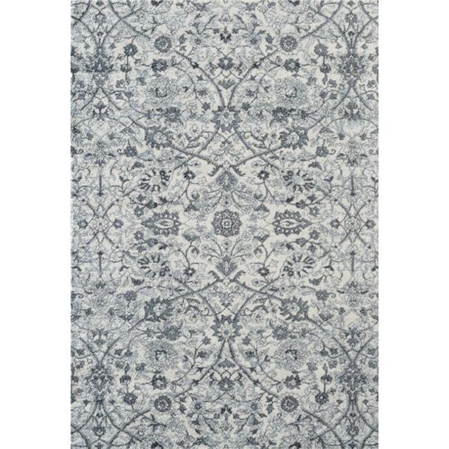 Amer Rug ALX240406 4 x 6 ft. Ale x andria 24 Power-Loomed Area Rug - Light Blue