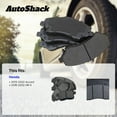 thumbnail image 3 of AutoShack Front Ceramic Brake Pad Set for Honda, Accord 2013-2025 HR-V 2016-2022, FWD AWD L4 1.5L 1.8L 2.0L 2.4L V6 3.5L, 3 of 5