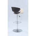 thumbnail image 3 of 1396 Bella Vita Pneumatic bentwood saddle seat adjustable stool in Black, 3 of 4