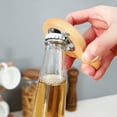 thumbnail image 2 of Bottle Opener Magnetic Manual Cartoon Pattern Wooden Hanging Hole Refrigerator Magnet Beer Opener Kitchen Gadets, 2 of 7