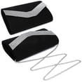thumbnail image 3 of Bolso de noche Dasein para mujer, formal, fiesta, boda, negro, 3 of 5