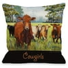 "Cowgirls" Indoor Throw Pillow by Graviss Studios, 16"x16"