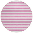 thumbnail image 2 of Addison Rugs Chantille Indoor/Outdoor Transitional Stripes Pink Washable Round Rug, 8' x 8', 2 of 6