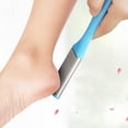 thumbnail image 3 of Qarigey Portable Foot File Stainless Steel Scrubber Remover Removers Salon Householde Beauty Tools Plastic Callus Handle Cuidado de los pies Negro 17x3.2x0.8 cm Qarigey CE1371-01B, 3 of 6