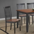 thumbnail image 2 of Home Square 3-Piece Set with 2 Dining Chairs & Bench in Black/Cherry, 2 of 4