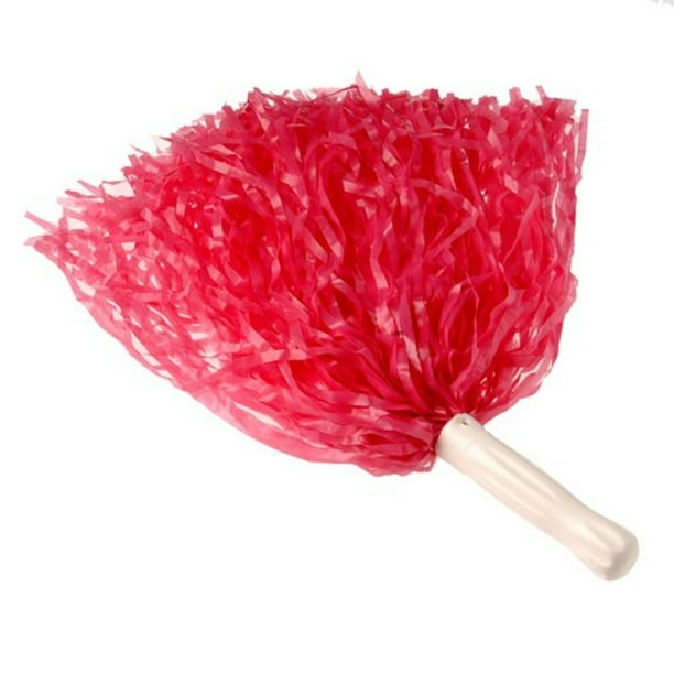 Pink Pom Poms Pair Cheerleader Cheer Leader Squad Pep Costume Accessory Walmart Com Walmart Com