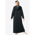thumbnail image 2 of Dreams & Co. Plus Size Long Hooded Fleece Sweatshirt Robe, 2 of 6