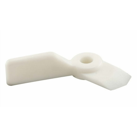 Botón giratorio Prime-Line de nailon blanco, 14 mm de largo x 10 mm de alto, 1 paquete