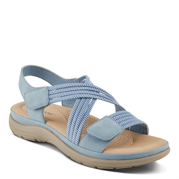 Flexus Women's CROSSBEAM Cross Over Sandals Blue EU 41 / US 9.5 - 10
