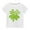 White, variant on MeetoTime Toddler Kids Solid Color Round Neck T-shirt St. Patrick's Day Print Short Sleeve Tops for Boys Girls