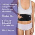 thumbnail image 2 of Everyday Medical broken rib brace for Men and Women - Bamboo Fiber - Cracked, Dislocated, Fractured and Post-Surgery Ribs -xxl, 2 of 9