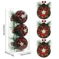 thumbnail image 3 of Jvbtvb 3PCS Christmas Decorations Set with Foam Balls, Pinecones and Needles, Rustic Style Tree Ornaments for Xmas Decor, 3 of 6