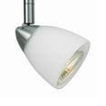 thumbnail image 4 of Metal Track Light with Interchangeable Round Glass Shade, Silver and White- Saltoro Sherpi, 4 of 5