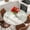 Green Beige, variant on Eucalyptus Leaves Round Tablecloth, Fitted Table Cover with Elastic for 36"-44" Round Tables, Summer Country Leaves Natural Plants Table Cloth Outdoor Indoor Dinning Party Waterproof Tablecloths