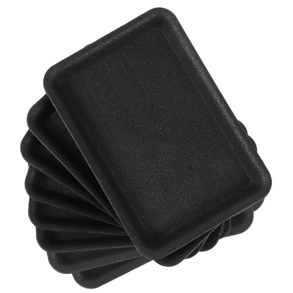MERRYHAPY Durable Black Plastic Plant Trays for Indoor Plants Multi-Use Design