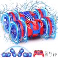 thumbnail image 1 of Amphibious RC Stunt Car, 4WD Waterproof 2.4GHz Remote Control Toy with 360° Rotation, LED Lights for Kids, 1 of 7