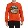 thumbnail image 2 of Wild Bobby, Paradise Surf Shack Marlin Pop Culture Unisex Crewneck Graphic Sweatshirt, Orange, Large, 2 of 3
