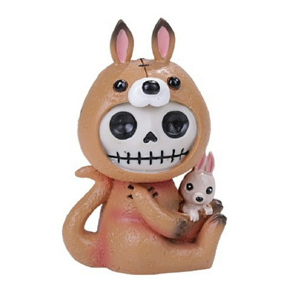 SUMMIT COLLECTION Furrybones Sydney Signature Skeleton in Kangaroo Costume with Baby in Pouch