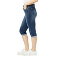 thumbnail image 2 of Angels Forever Young Women's 360 Sculpt 17" Mid-Rise Denim Capri, 2 of 3