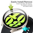 thumbnail image 4 of JETech Case with Screen Protector Compatible with Samsung Galaxy Watch 6 44mm, Overall Protective Cover, Built-in Tempered Glass Film High Sensitivity, 2 Pack (Gold), 4 of 6