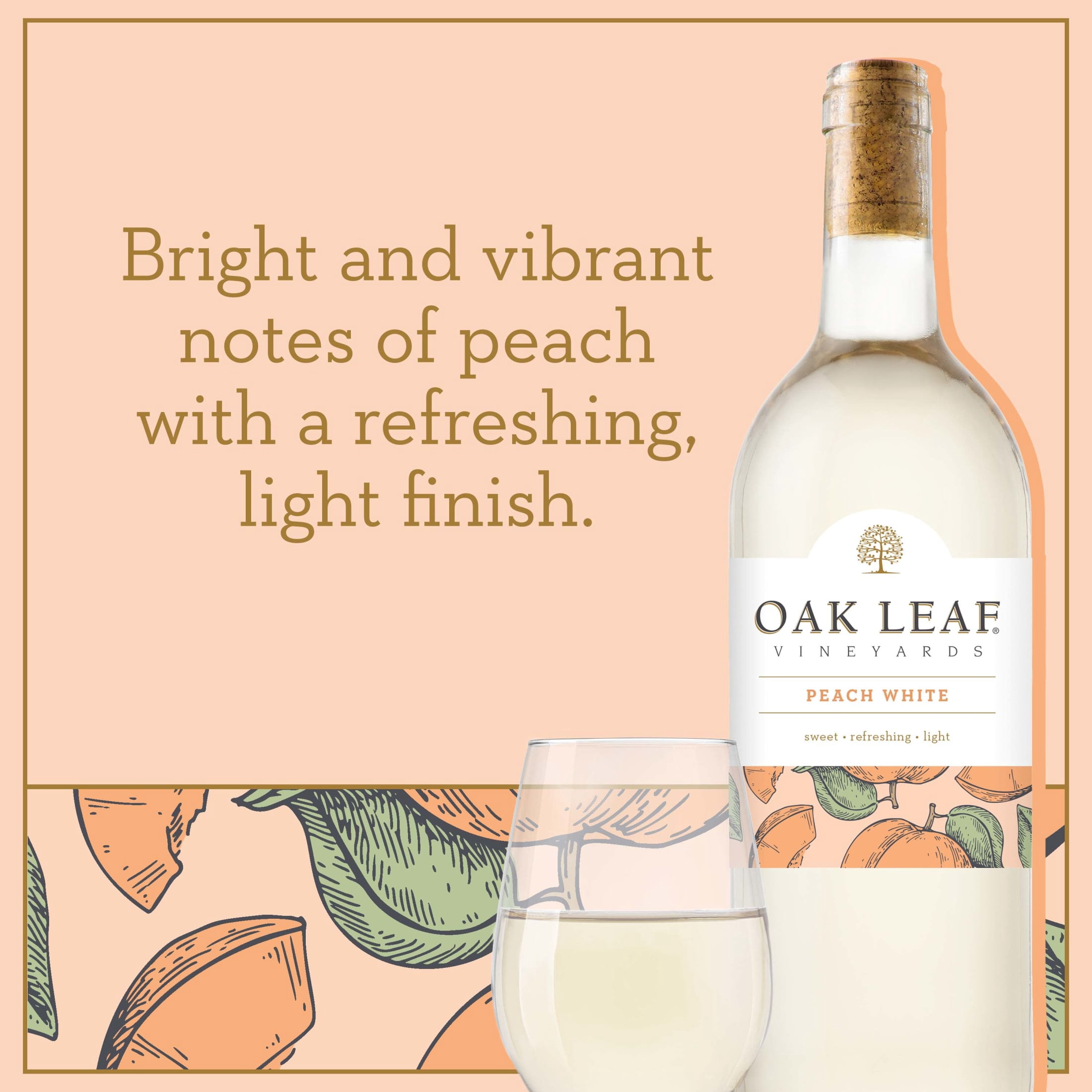 Oak Leaf Vineyards Peach White, White wine, 750ml