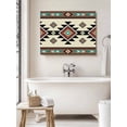 thumbnail image 6 of Southwest Geometric Wall Art for Living Room,Canvas Picture Wall Decor for Bathroom Bedroom,Brown Mexican Aztec Boho Tribal Painting Artwork for Office Kitchen Hallway Dining Room Home Decor 12"x16", 6 of 8