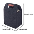 thumbnail image 2 of Reusable Insulated Drink Carrier with Handle, Portable Cup Holder Bag for Hot and Cold Drinks, Folding Coffee Carrier for Travel, Picnics, and Parties, Dark Gray-1, 7.87x4.72x11.02 Inch, 2 of 3