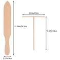 thumbnail image 2 of WHAMVOX 4Pcs Pancake Making Kit Light Yellow Beech Wood Food Preparation for Families, 2 of 8