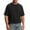Black tops for men #1, variant on Men Heavyweight Short Sleeve Crew Neck Tees Solid Tone Relaxed Fit Durable Jersey Material For Daily Layering Outdoor Casual And Home Lounging Tops Black,L