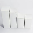 thumbnail image 2 of Caja de embalaje, caja de color, caja blanca pequeña, cuadrada, gruesa, plegable, papel kraft, caja de cartón blanca, 2 of 3
