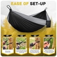 thumbnail image 4 of Hamaca de camping PUPTILY, ligera y portátil, doble, naranja, 4 of 7