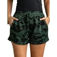 thumbnail image 3 of Nlife Women Camouflage Print Elastic Drawstring Pockets Baggy Shorts, 3 of 5