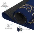 thumbnail image 3 of Navy Gold Baroque Floral Frame_02 Mahjong Mat 31.5x31.5 Inch | Non-Slip And Noise Reduction Mah Jong Table Mat Cover with Carrying Bag For Mahjong Lovers, Poker, Board Games And Dominoes, 3 of 7