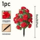 thumbnail image 1 of Flores artificiales, flores falsas, flores artificiales, decoración de flores simuladas, flor de manzano silvestre, plantación en el suelo, patio, maceta con clavo de tierra, geranio, decoración de su, 1 of 6