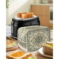 thumbnail image 5 of Fsddascl Sage Green Boho Small Toaster Cover 2 Slice, Kitchen Appliance Covers, Geometric Ethnic Southwestern Toaster Oven Cover with Loop, Bread Machine Cover Polyester Dust Cover Protection, 5 of 5