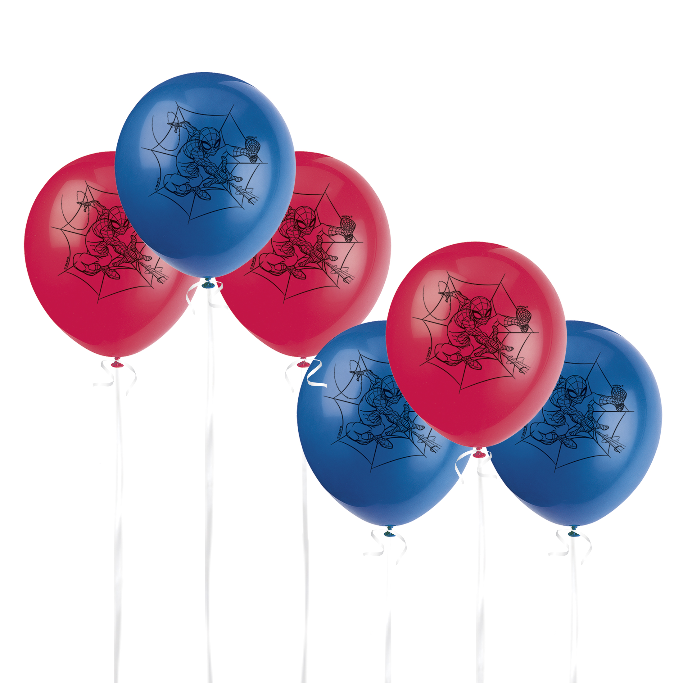 Amscan Spider-Man Latex Balloons, Multicolor, 12 in, 6 Count photo 2