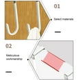 thumbnail image 3 of Ganchos Para Colgar Sobre La Puerta, 6 Piezas De Plástico Impregnado De PVC, Capacidad De Carga De 20 Libras, Ganchos Para Colgar Sobre La Puerta Para Toalla, 3 of 7