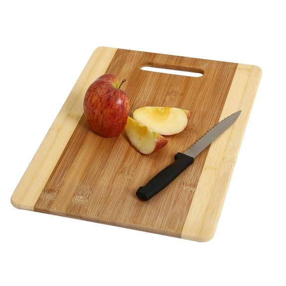 YBM Home Bamboo Cutting Board with Handle 15 x 10 x 0.375