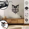thumbnail image 2 of Violaura Owl Metal Wall Art - Easy to Install Hanging Perfect for Home, Living Room Decor (24.0" x 16.8"), 2 of 8