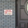 thumbnail image 6 of Please Leave Packages Deliveries Here - Delivery Sign for Outdoor Use 12" * 8", 6 of 6