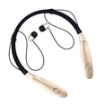 thumbnail image 2 of Injueey HBS900S Auriculares Bluetooth Auriculares inalámbricos Auriculares impermeables estilo cuello Auriculares deportivos estéreo para Cables de audio/vídeo oro, 2 of 6