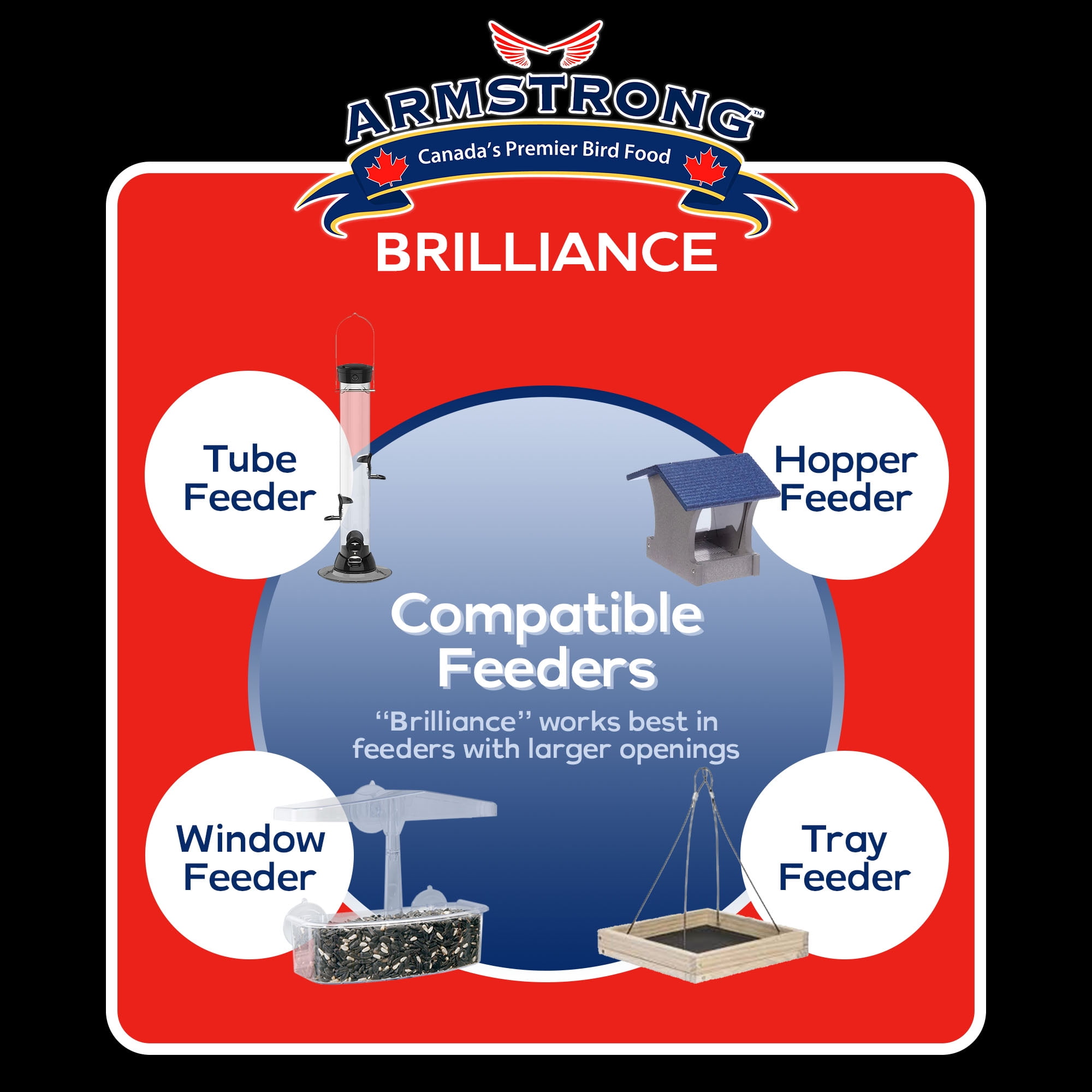 Armstrong Wild Bird Food Royal Jubilee Brilliance Blend, 3.48lb Jug