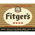 thumbnail image 2 of Vintage Booze Labels 32x26 Black Ornate Wood Framed with Double Matting Museum Art Print Titled - Fitgers Beer, 2 of 4