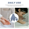 thumbnail image 4 of OULII 2Pack Bath Sheet Towels Oversized Design Absorbent Quick Drying Dark Blue Cotton for Office, 4 of 8